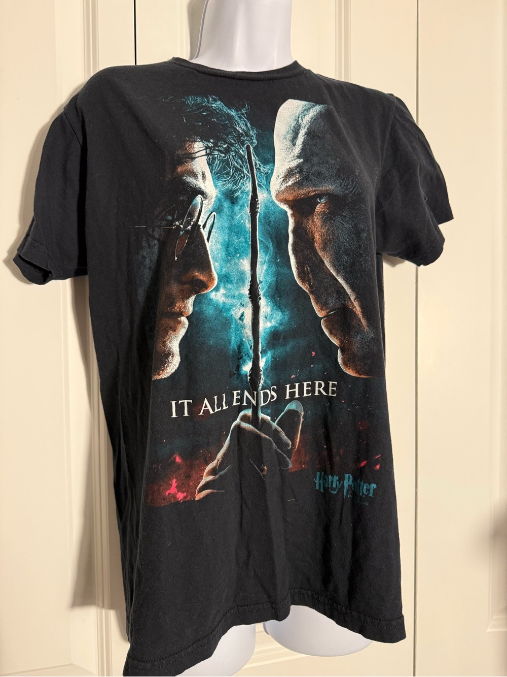 Harry Potter Graphic Tee - Black 'It All Ends Here'